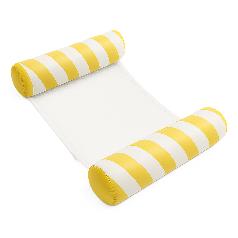 Waterhangmat 2-zijdig Diagonale streep - Geel