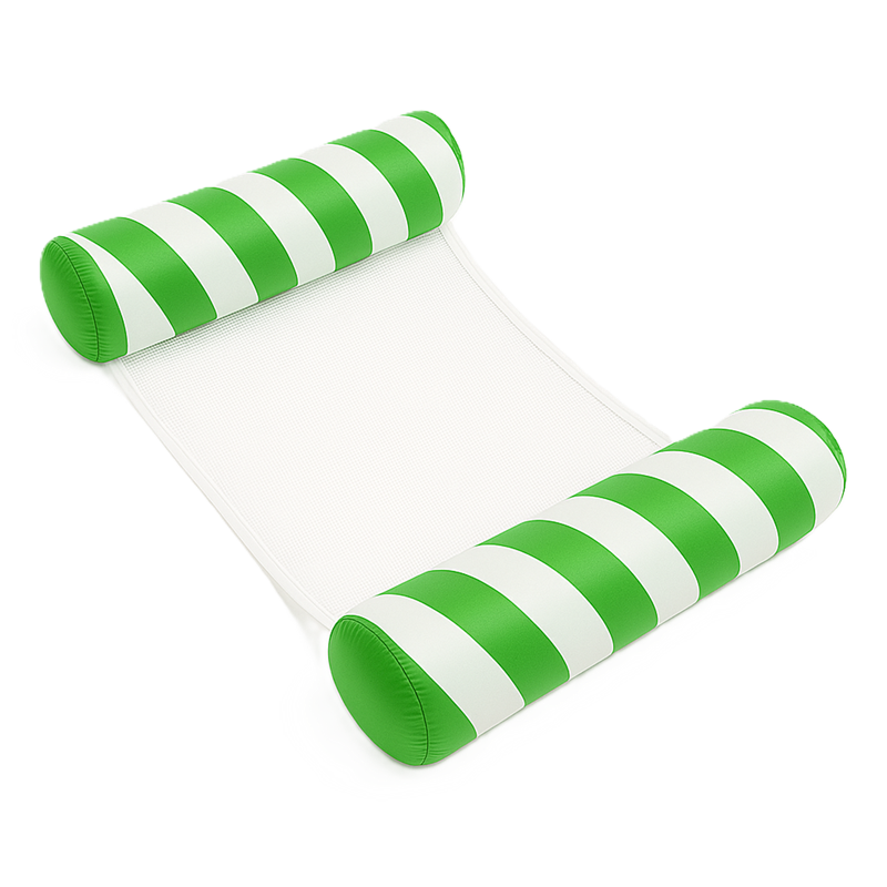 Waterhangmat 2-zijdig Diagonale streep - Groen