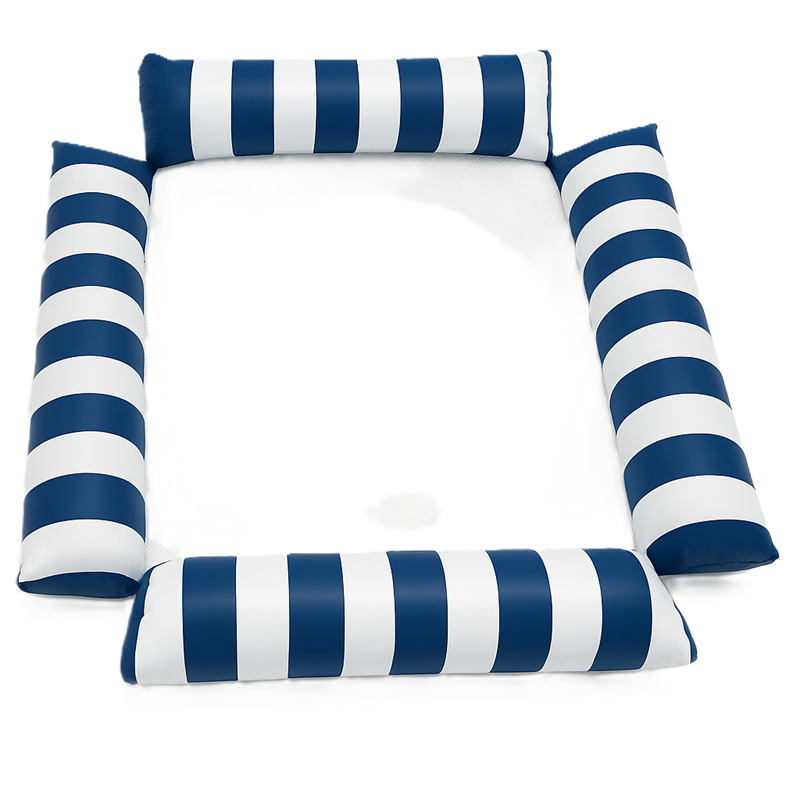 Waterhangmat 4-zijdig Streep - Donkerblauw